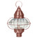 Onion One Light Post Mount in Antique Copper (196|2573ACMEDOPT)