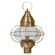 Onion One Light Post Mount in Antique Brass (196|2573ABMEDCSG)