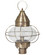 Onion One Light Post Mount in Antique Brass (196|2573ABMEDCLR)
