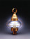 Onion Three Light Post Mount in Antique Brass (196|2573ABLT3CLR)