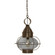 Onion One Light Hanging Lantern in Dark Antique Brass (196|2572DABMEDCSG)
