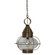 Onion One Light Hanging Lantern in Dark Antique Brass (196|2572DABMEDCLR)