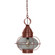 Onion One Light Hanging Lantern in Antique Copper (196|2572ACMEDCSG)