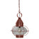 Onion One Light Hanging Lantern in Antique Copper (196|2572ACMEDCLR)
