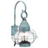 Onion Two Light Wall Mount in Verdi Gris (196|2571VGLT2CLR)
