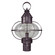Onion One Light Post Mount in Dark Brass (196|2543DBMEDCSG)