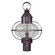 Onion One Light Post Mount in Dark Brass (196|2543DBMEDCLR)