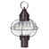 Onion Three Light Post Mount in Dark Brass (196|2543DBLT3OPT)
