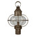 Onion One Light Post Mount in Dark Antique Brass (196|2543DABMEDCSG)