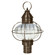Onion Three Light Post Mount in Dark Antique Brass (196|2543DABLT3OPT)