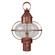 Onion One Light Post Mount in Antique Copper (196|2543ACMEDCLR)