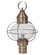 Onion One Light Post Mount in Antique Brass (196|2543ABMEDCLR)