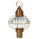 Onion Three Light Post Mount in Antique Brass (196|2543ABLT3OPT)