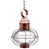Onion One Light Hanging Lantern in Antique Copper (196|2542ACMEDCSG)