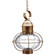 Onion One Light Hanging Lantern in Antique Brass (196|2542ABMEDCSG)