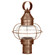 Onion One Light Post Mount in Antique Copper (196|2533ACMEDCSG)