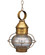 Onion One Light Hanging Lantern in Antique Brass (196|2532ABMEDCLR)