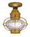 Onion One Light Flush Mount in Antique Brass (196|2524ABMEDOPT)