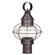 Onion One Light Post Mount in Dark Brass (196|2523DBMEDCSG)