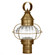 Onion One Light Post Mount in Antique Brass (196|2523ABMEDOPT)