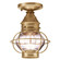 Onion One Light Flush Mount in Antique Brass (196|2514ABMEDCSG)