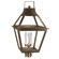 Uxbridge Three Light Post Mount in Dark Antique Brass (196|2253DABLT3CLR)