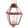 Uxbridge Three Light Post Mount in Antique Copper (196|2253ACLT3FST)