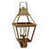 Uxbridge Three Light Post Mount in Antique Brass (196|2243ABLT3CSG)