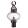Cageless One Light Post Mount in Dark Brass (196|2043DBMEDCLR)