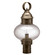 Cageless One Light Post Mount in Dark Antique Brass (196|2043DABMEDCLR)