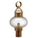 Cageless One Light Post Mount in Antique Brass (196|2043ABMEDCSG)