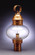 Cageless One Light Post Mount in Antique Brass (196|2043ABMEDCLR)