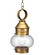 Cageless One Light Hanging Lantern in Antique Brass (196|2032ABMEDCLR)