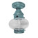 Cageless One Light Flush Mount in Verdi Gris (196|2024VGMEDCLR)