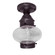 Cageless One Light Flush Mount in Dark Brass (196|2024DBMEDCLR)
