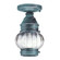 Cageless One Light Flush Mount in Verdi Gris (196|2014VGMEDOPT)