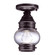 Cageless One Light Flush Mount in Dark Brass (196|2014DBMEDCLR)