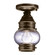 Cageless One Light Flush Mount in Dark Antique Brass (196|2014DABMEDCSG)