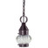 Cageless One Light Hanging Lantern in Dark Brass (196|2012DBMEDOPT)