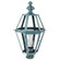 Boston One Light Post Mount in Verdi Gris (196|1623VGCIMCSG)