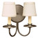 Sconce Two Light Wall Sconce in Dark Antique Brass (196|142DABLT2SHD)