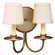 Sconce Two Light Wall Sconce in Antique Brass (196|142ABLT2SHD)