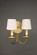 Sconce Two Light Wall Sconce in Antique Brass (196|142ABLT2SHD)