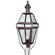 Boston Three Light Post Mount in Dark Brass (196|1253DBLT3CSG)