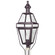 Boston Three Light Post Mount in Dark Brass (196|1253DBLT3CLR)