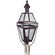 Boston One Light Post Mount in Dark Brass (196|1253DBCIMSMG)