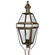 Boston Three Light Post Mount in Dark Antique Brass (196|1253DABLT3CSG)