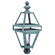 Boston One Light Post Mount in Verdi Gris (196|1223VGCIMCSG)