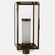 Downtown One Light Post Mount in Dark Antique Brass (196|11653DABFCYLCSG)