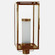 Downtown One Light Post Mount in Antique Brass (196|11653ABFCYLCLR)